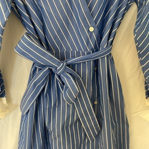 Hilfiger Collection Dress Women's Blue Stripe Tommy Hilfiger 4 - Picture 4 of 8